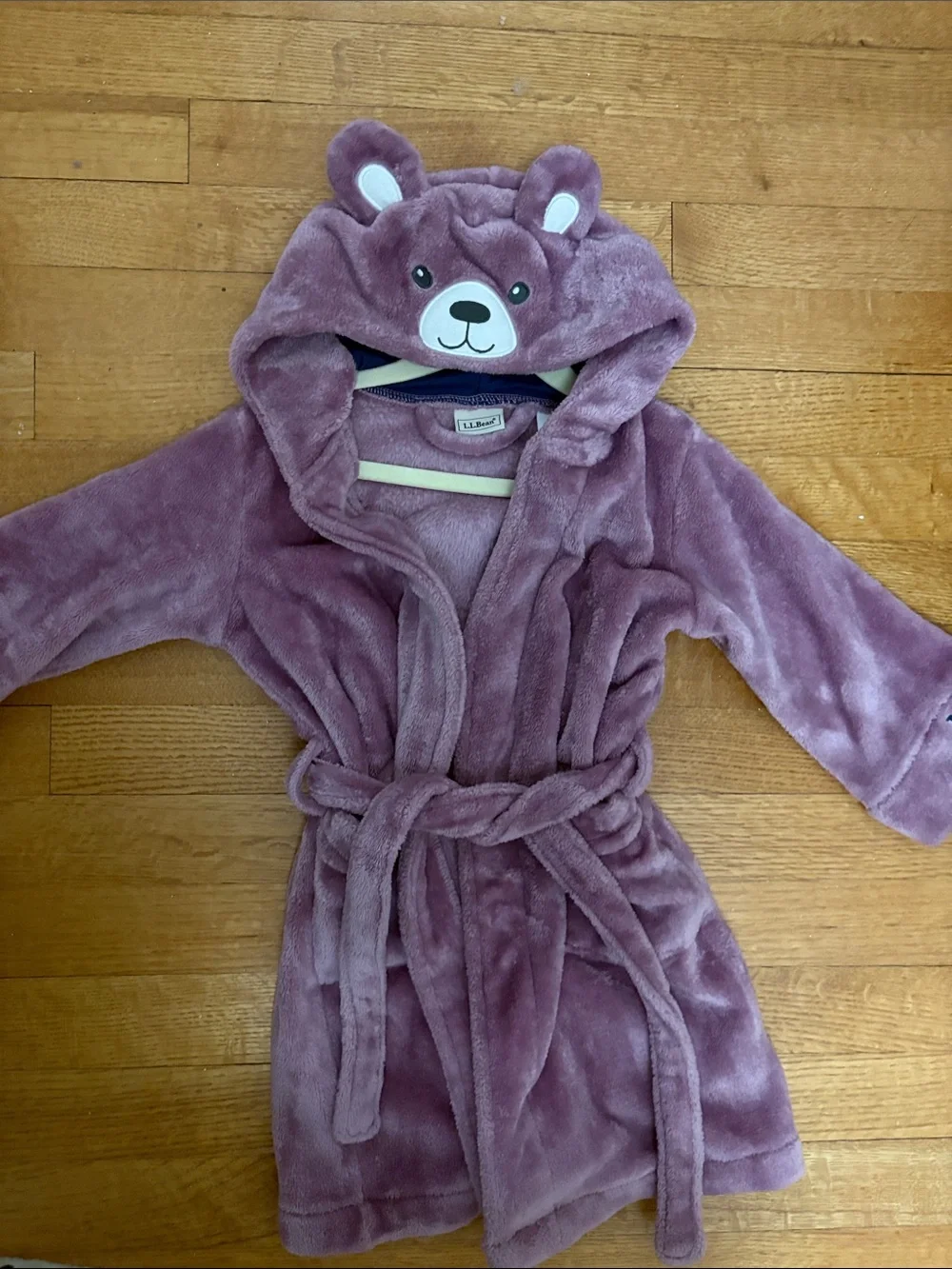 Teddy Bear L.L.Bean Robe: mauve 2T